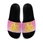 Personalized Barbados Tridents Cricket Slide Sandals Trident Graphic Splash Pattern Caribbean Sport