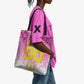 Personalized Barbados Tridents Cricket Tote Bag Trident Graphic Splash Pattern Caribbean Sport