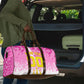 Personalized Barbados Tridents Cricket Travel Bag Trident Graphic Splash Pattern Caribbean Sport