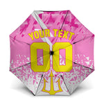 Personalized Barbados Tridents Cricket Umbrella Trident Graphic Splash Pattern Caribbean Sport