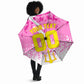 Personalized Barbados Tridents Cricket Umbrella Trident Graphic Splash Pattern Caribbean Sport