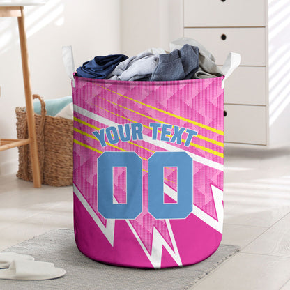 Personalized Barbados Cricket Tridents Laundry Basket Graphic Geometric Dynamic Sports Mascot