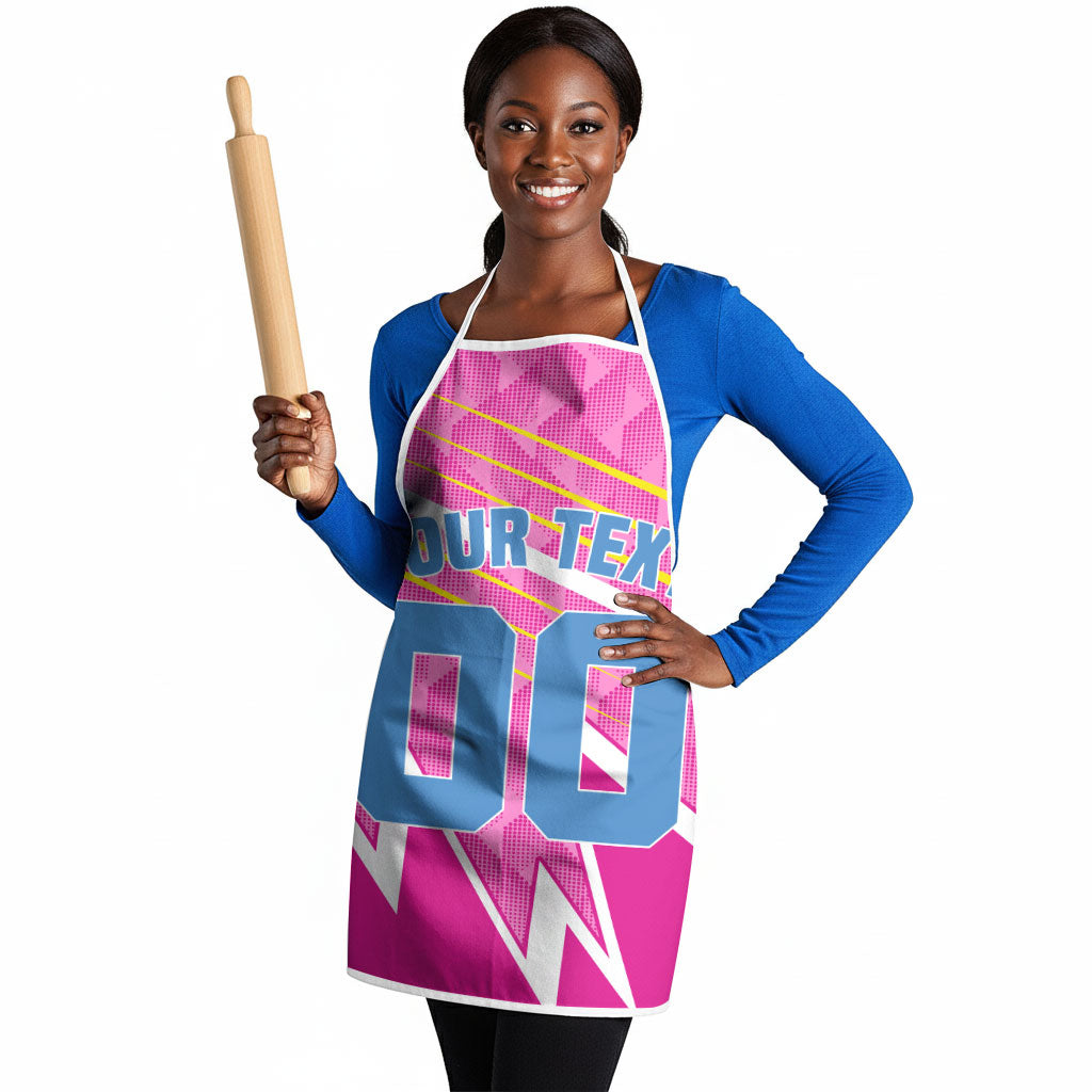 Personalized Barbados Cricket Tridents Apron Graphic Geometric Dynamic Sports Mascot