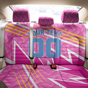 Personalized Barbados Cricket Tridents Back Car Seat Cover Graphic Geometric Dynamic Sports Mascot
