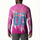 Personalized Barbados Cricket Tridents Button Sweatshirt Graphic Geometric Dynamic Sports Mascot