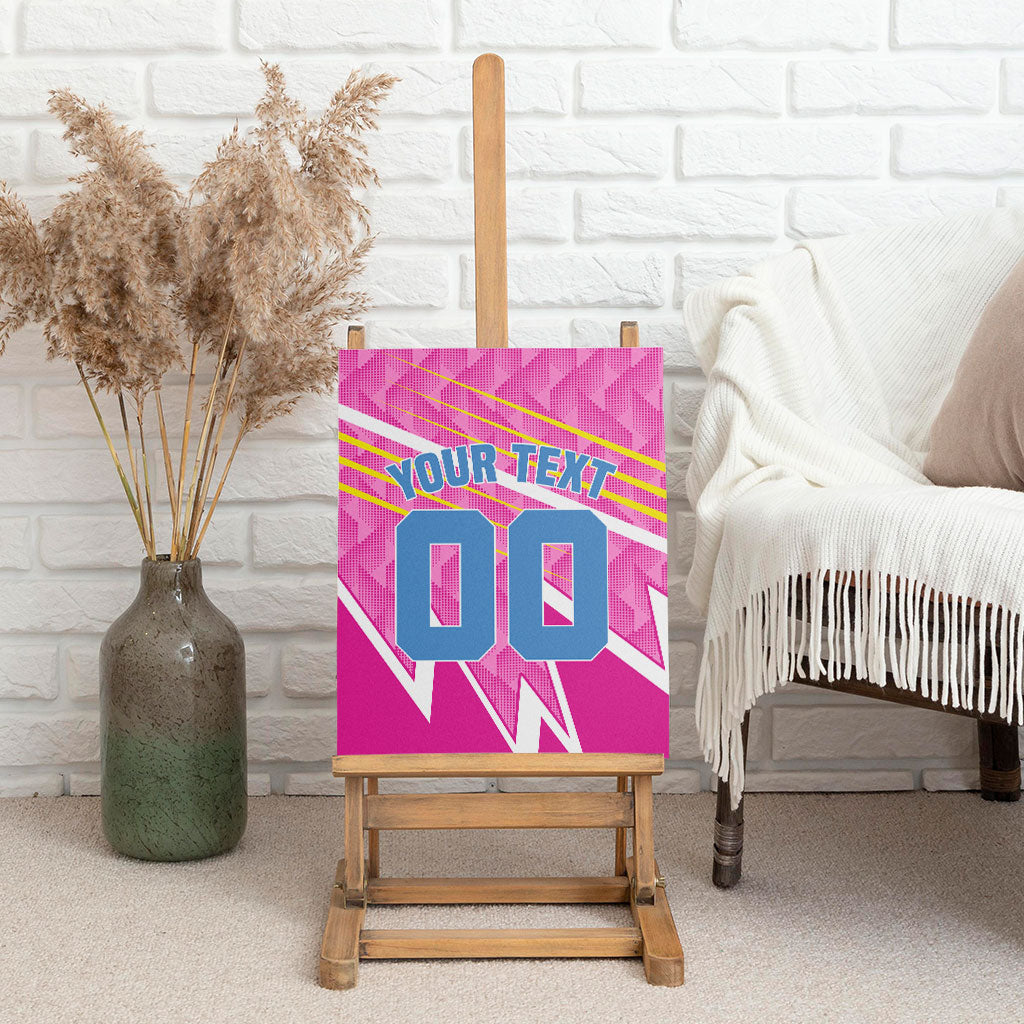 Personalized Barbados Cricket Tridents Canvas Wall Art Graphic Geometric Dynamic Sports Mascot