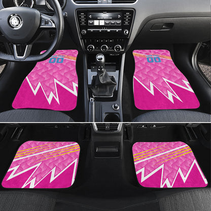 Personalized Barbados Cricket Tridents Car Mats Graphic Geometric Dynamic Sports Mascot