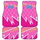Personalized Barbados Cricket Tridents Car Mats Graphic Geometric Dynamic Sports Mascot