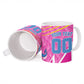 Personalized Barbados Cricket Tridents Ceramic Mug Graphic Geometric Dynamic Sports Mascot
