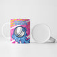 Personalized Barbados Cricket Tridents Ceramic Mug Graphic Geometric Dynamic Sports Mascot