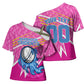Personalized Barbados Cricket Tridents Cross Shoulder Shirt Graphic Geometric Dynamic Sports Mascot