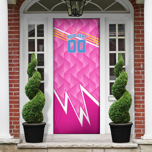 Personalized Barbados Cricket Tridents Door Cover Graphic Geometric Dynamic Sports Mascot