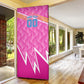 Personalized Barbados Cricket Tridents Door Cover Graphic Geometric Dynamic Sports Mascot