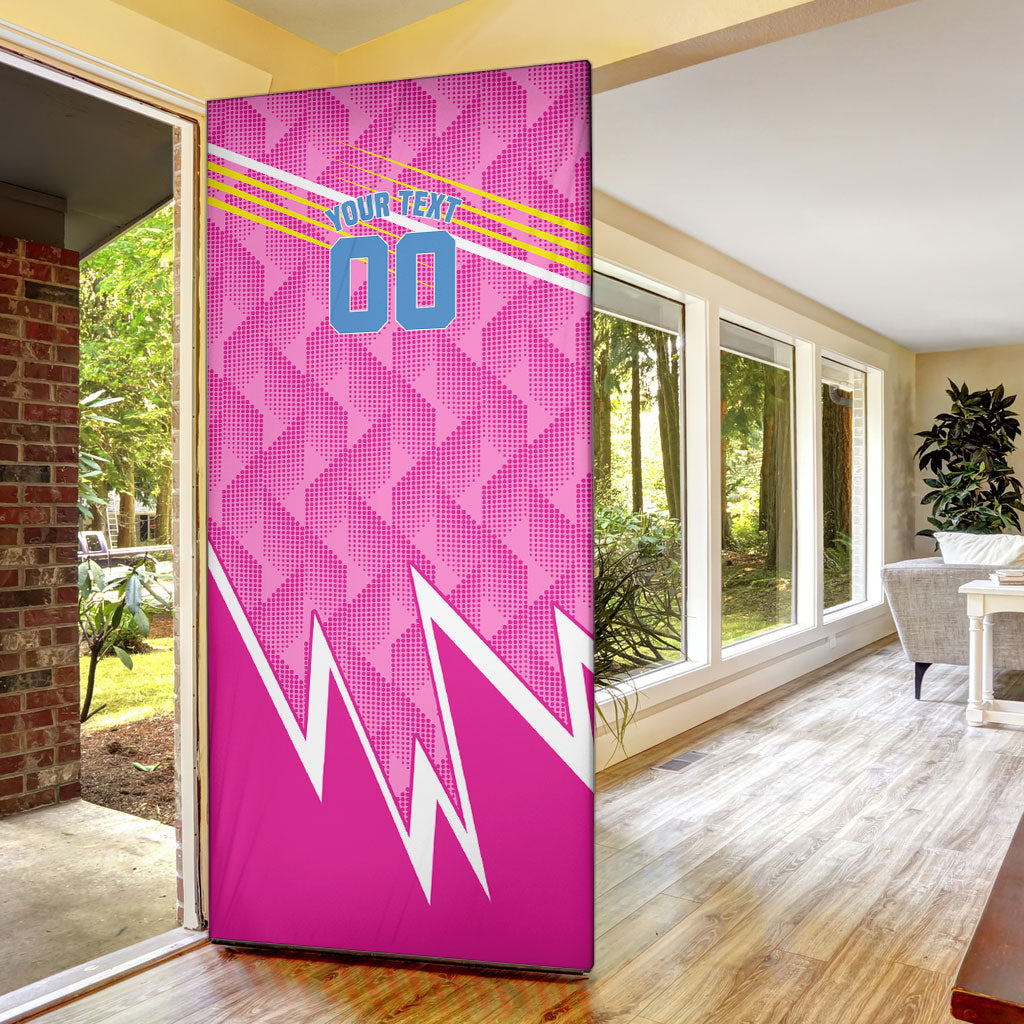 Personalized Barbados Cricket Tridents Door Cover Graphic Geometric Dynamic Sports Mascot