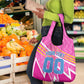 Personalized Barbados Cricket Tridents Grocery Bag Graphic Geometric Dynamic Sports Mascot