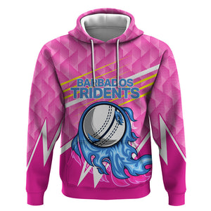 Personalized Barbados Cricket Tridents Hoodie Graphic Geometric Dynamic Sports Mascot