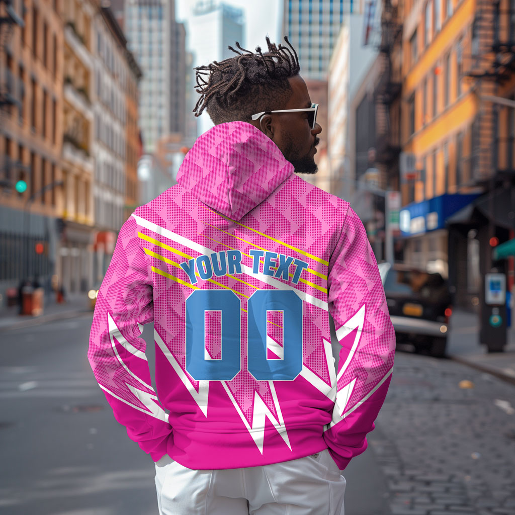 Personalized Barbados Cricket Tridents Hoodie Graphic Geometric Dynamic Sports Mascot