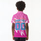 Personalized Barbados Cricket Tridents Kid Polo Shirt Graphic Geometric Dynamic Sports Mascot