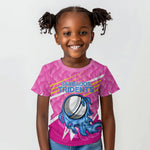 Personalized Barbados Cricket Tridents Kid T shirt Graphic Geometric Dynamic Sports Mascot