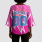 Personalized Barbados Cricket Tridents Kimono Sleeve Blouse Graphic Geometric Dynamic Sports Mascot