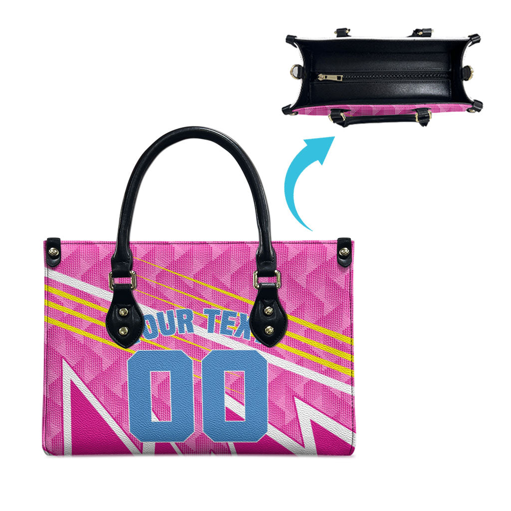 Personalized Barbados Cricket Tridents Leather Bag Graphic Geometric Dynamic Sports Mascot