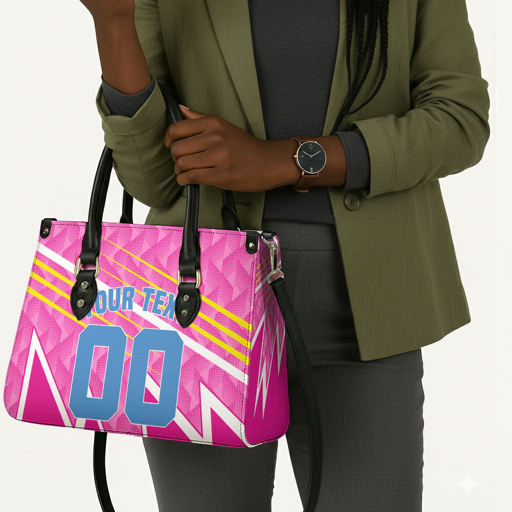 Personalized Barbados Cricket Tridents Leather Bag Graphic Geometric Dynamic Sports Mascot