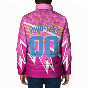 Personalized Barbados Cricket Tridents Padded Jacket Graphic Geometric Dynamic Sports Mascot