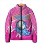Personalized Barbados Cricket Tridents Padded Jacket Graphic Geometric Dynamic Sports Mascot
