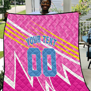 Personalized Barbados Cricket Tridents Quilt Graphic Geometric Dynamic Sports Mascot