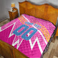 Personalized Barbados Cricket Tridents Quilt Graphic Geometric Dynamic Sports Mascot
