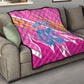 Personalized Barbados Cricket Tridents Quilt Graphic Geometric Dynamic Sports Mascot