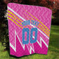 Personalized Barbados Cricket Tridents Quilt Graphic Geometric Dynamic Sports Mascot