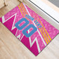 Personalized Barbados Cricket Tridents Rubber Doormat Graphic Geometric Dynamic Sports Mascot