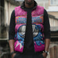 Personalized Barbados Cricket Tridents Sleeveless Puffer Jacket Graphic Geometric Dynamic Sports Mascot