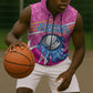 Personalized Barbados Cricket Tridents Sleeveless Zip Hoodie Graphic Geometric Dynamic Sports Mascot