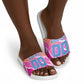 Personalized Barbados Cricket Tridents Slide Sandals Graphic Geometric Dynamic Sports Mascot
