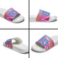 Personalized Barbados Cricket Tridents Slide Sandals Graphic Geometric Dynamic Sports Mascot