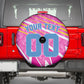 Personalized Barbados Cricket Tridents Spare Tire Cover Graphic Geometric Dynamic Sports Mascot