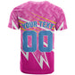 Personalized Barbados Cricket Tridents T shirt Graphic Geometric Dynamic Sports Mascot