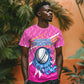 Personalized Barbados Cricket Tridents T shirt Graphic Geometric Dynamic Sports Mascot