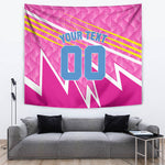 Personalized Barbados Cricket Tridents Tapestry Graphic Geometric Dynamic Sports Mascot
