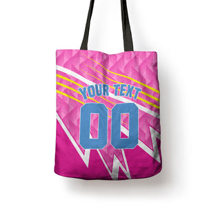 Personalized Barbados Cricket Tridents Tote Bag Graphic Geometric Dynamic Sports Mascot