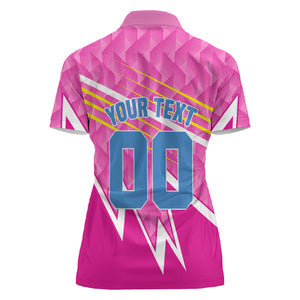 Personalized Barbados Cricket Tridents Women Polo Shirt Graphic Geometric Dynamic Sports Mascot