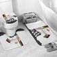 Malawi Independence Day Bathroom Set Patriotic Flag Design Soldier Silhouette