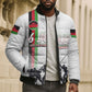 Malawi Independence Day Bomber Puffer Jacket Patriotic Flag Design Soldier Silhouette