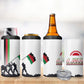 Malawi Independence Day 4 in 1 Can Cooler Tumbler Patriotic Flag Design Soldier Silhouette