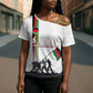Malawi Independence Day Cross Shoulder Shirt Patriotic Flag Design Soldier Silhouette