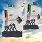 Malawi Independence Day Garden Flag Patriotic Flag Design Soldier Silhouette