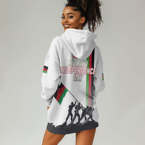 Malawi Independence Day Hoodie Dress Patriotic Flag Design Soldier Silhouette