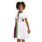 Malawi Independence Day Kid Short Sleeve Dress Patriotic Flag Design Soldier Silhouette